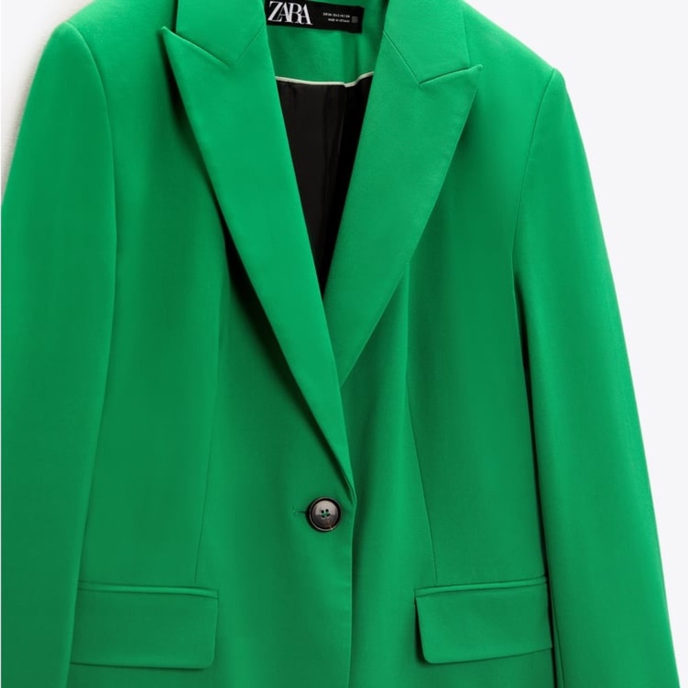 Zara Set - Green Blazer & Ankle Pants - Picture 15 of 17
